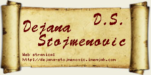 Dejana Stojmenović vizit kartica